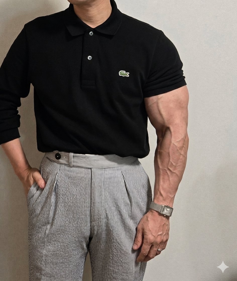 6hsinU's tweet photo. 今日は久し振りに写真を撮れた。今年は長袖ポロにハマっており、とりあえずLACOSTEのL1213を4着、その他長袖ニットポロを2着仕入れました。 https://t.co/8r7ZQiPNxx