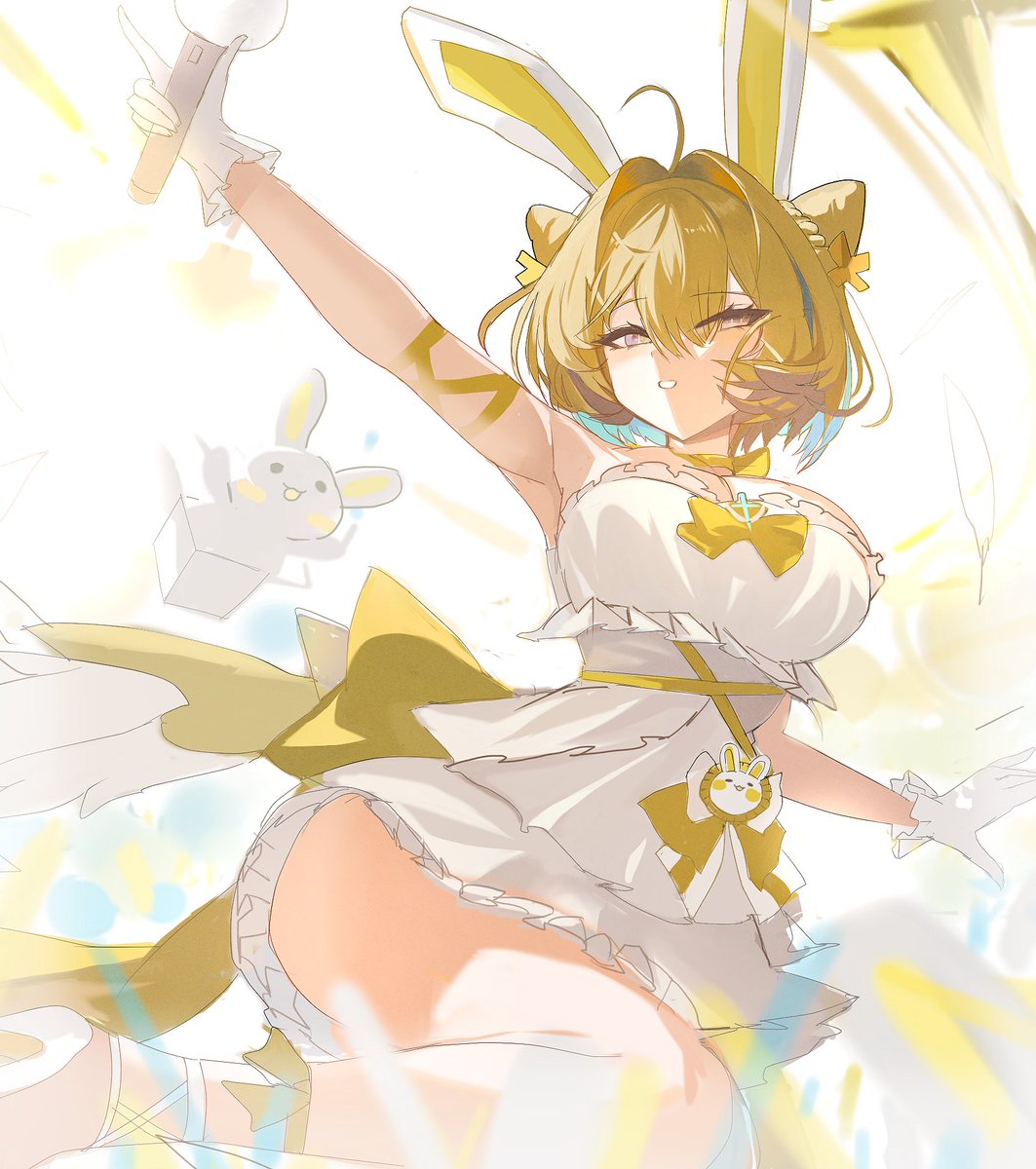 Cpow6UTPR03KowV's tweet photo. 【希妮 亞里絲】希希3D超可愛~，想說兔子耳很適合就加了🥹🐰
#SinnieArt https://t.co/YXCVIXJZjU