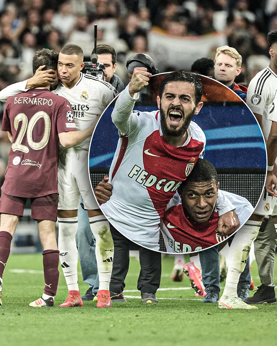 ESPNFC's tweet photo. The signing of Bernardo Silva means Real Madrid could be running it back to the Monaco days ⏮️ https://t.co/nEdbr7pBFm