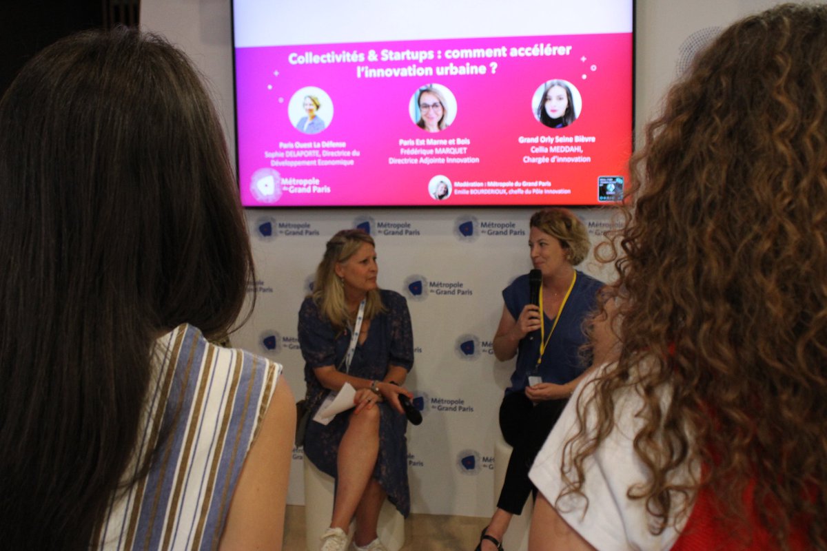 GrandParisMGP's tweet photo. #VivaTech | Pitchs et présentations de projets innovants se succèdent sur le stand de la Métropole du Grand Paris !

➡️ Préparez votre journée ! 🔗 https://t.co/MGMDj5IGnE https://t.co/rb6Cdev5BG