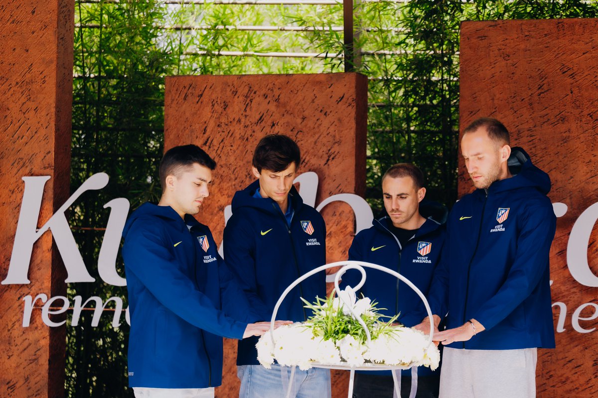 visitrwanda_now's tweet photo. A meaningful first day in Rwanda. 🇷🇼

@Atleti defender Robin Le Normand visited the @Kigali_Memorial to pay tribute to the victims of the 1994 Genocide against the Tutsi and learn more about Rwanda's journey of remembrance, unity, and renewal.

#VisitRwanda #Kwibuka32 https://t.co/gtQiWdoWxL