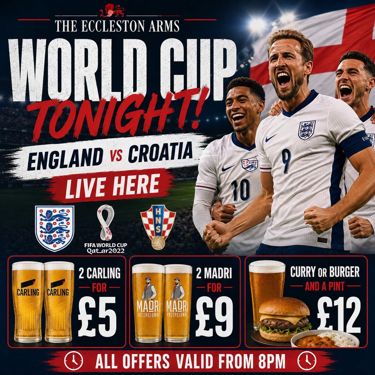 EcclestonArms's tweet photo. Come and cheer on England at the Eccleston arms tonight ⚽️⚽️🏴󠁧󠁢󠁥󠁮󠁧󠁿🏴󠁧󠁢󠁥󠁮󠁧󠁿🏴󠁧󠁢󠁥󠁮󠁧󠁿

Great offers for every England game 🥰 https://t.co/ZcuMoVReY1