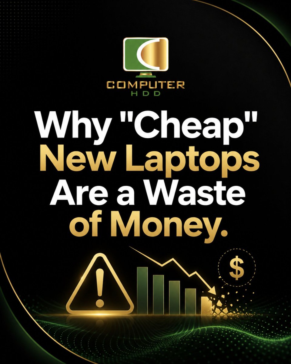 computer_hdd_'s tweet photo. If you’re buying cheap, entry-level consumer laptops just for basic home or office work, you might actually be losing money in the long run. 📉❌

Most low-budget laptops sacrifice cooling systems.
.
.
#SmartTech #RefurbishedDesktop #BusinessPC #ThinkCentre #DellOptiplex https://t.co/7n0bXo1Khy