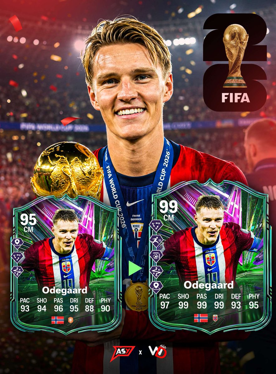 AsyFutTrader's tweet photo. 🚨 Mac Allister 🇦🇷 + Odegaard 🇳🇴 SBC Upgrades coming:

✅️ +1 = 99 Sub Attribute

SBCs still available 👏 https://t.co/dzQzMIZL3U