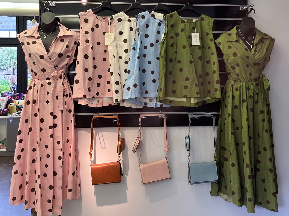 DurhamDalesCent's tweet photo. How lovely are these new in spotty tops and dresses! ๐๐
They are โSpot Onโ for summer timeโ๏ธ๐
#newin #giftshop #summer #spotty https://t.co/jYpopGfZ9N