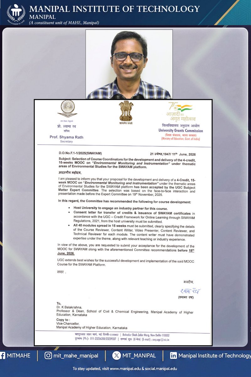 Manipal Institute of Technology, Manipal tweet media