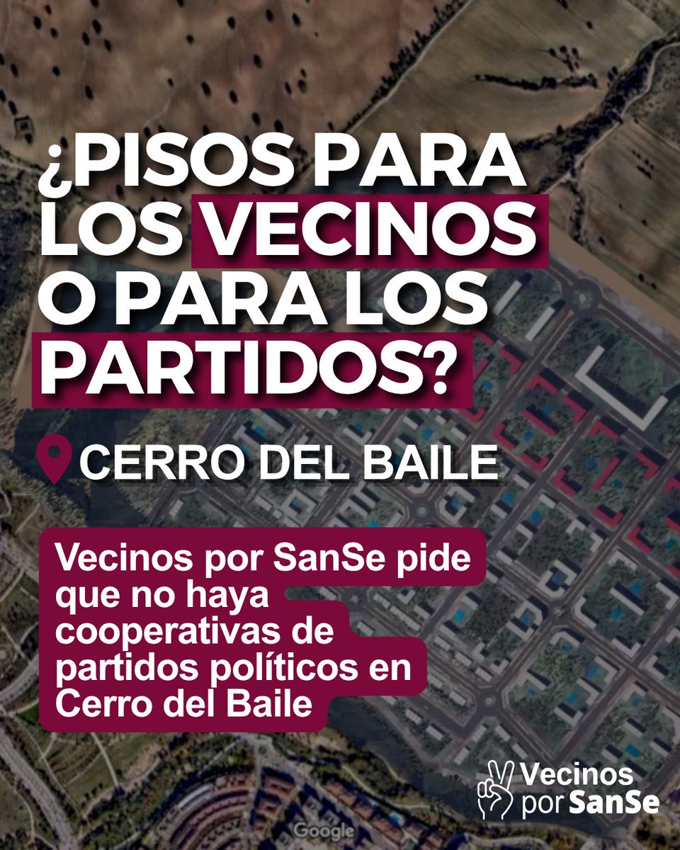 VecinosSanSe's tweet photo. 🏡 Para este #PlenoSanSe pedimos que no haya cooperativas de partidos políticos en Cerro del Baile 🙅🏻
🗣️ @MPerdiguero_: “Nosotros no pensamos este proyecto para que ahora se den pisos a amigos y familiares, lo pensamos para la gente de #SanSe”.
https://t.co/E7hb65XmOw https://t.co/rdevTj0JPN
