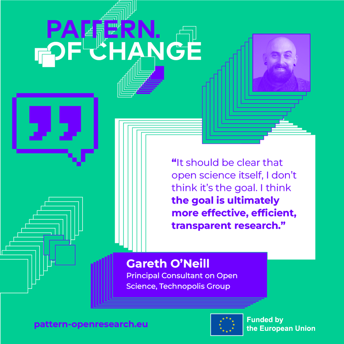 PatternEU's tweet photo. Is Open Science the goal, or the tool? 🔍

At PATTERNs of Change, Gareth O’Neill shared a vital reminder: Open Science isn't the finish line. The real goal is more effective, efficient, and transparent research. 🧬

Full session here: https://t.co/GGRD2Ulgs2 https://t.co/255u7CQwtR