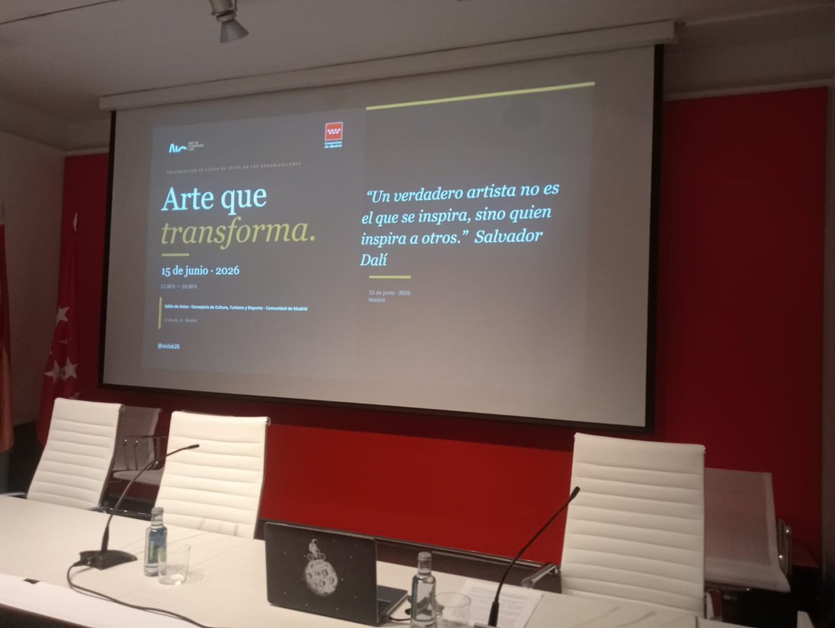 FISJ_Madrid's tweet photo. 🎵 Nuestra musicoterapeuta Mireia Serra ha participado, acompañada por el médico responsable de la Unidad de Daño Cerebral Severo Crónico, en la jornada #ArteQueTransforma, compartiendo la experiencia de la #Musicoterapia en esta unidad. Una mañana creativa y muy inspiradora. https://t.co/3AtUQaxFry