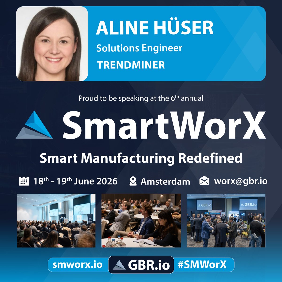 TrendMining's tweet photo. Our Solutions Engineer Aline Hüser is speaking at #SMWorX in Amsterdam next week.
Industrial analytics for process experts. June 18-19. Come say hello.

https://t.co/4Lqkzup9fk

#IndustrialAnalytics #processmanufacturing #ProcessOptimization https://t.co/R51XVOcmuw