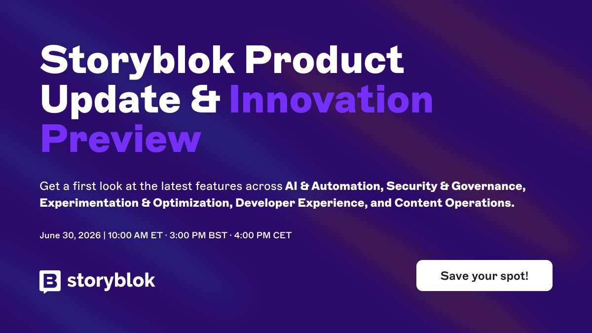 Storyblok tweet media