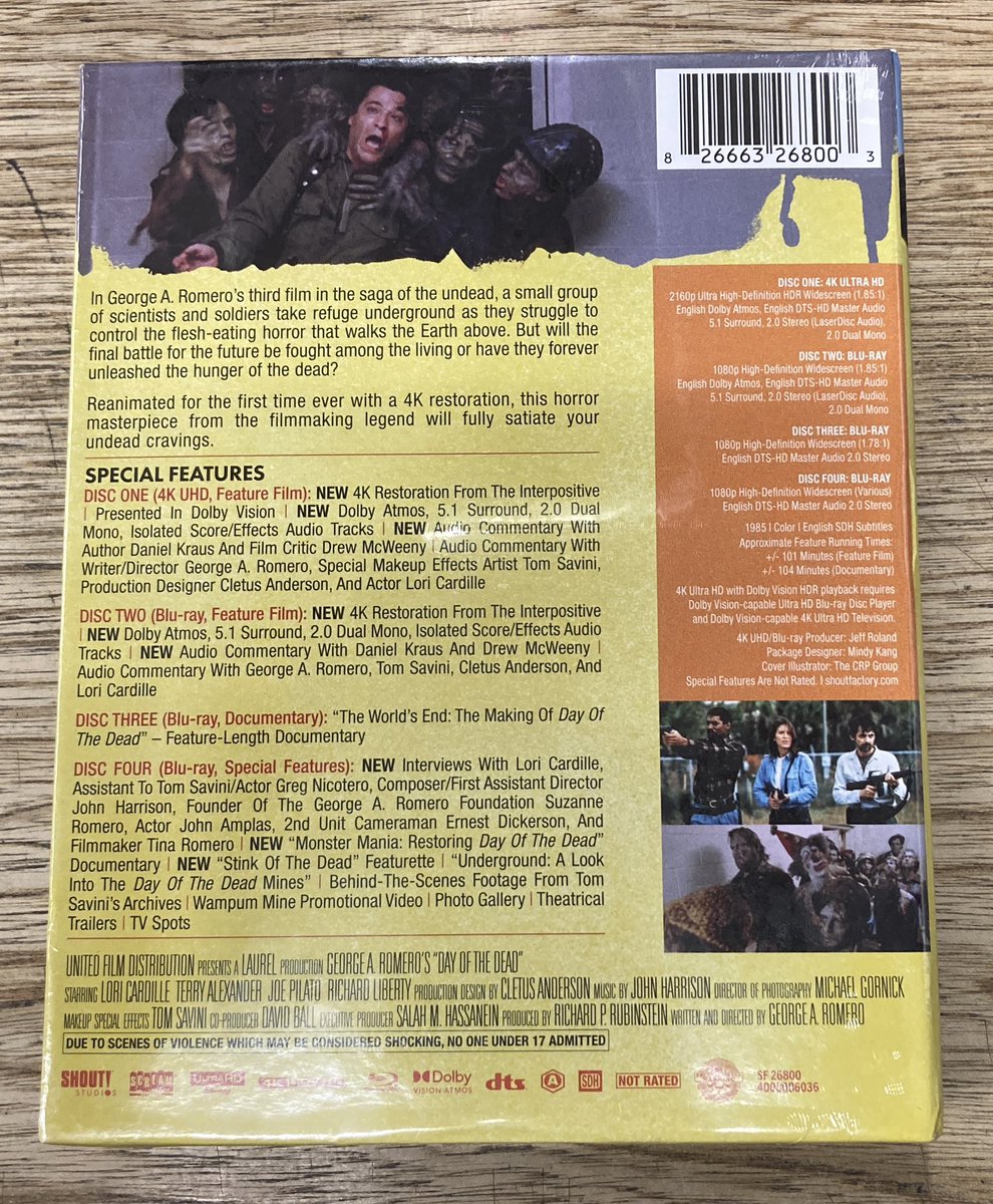 新入荷】1985年、ジョージ・A・ロメロ監督『死霊のえじき（Day Of The