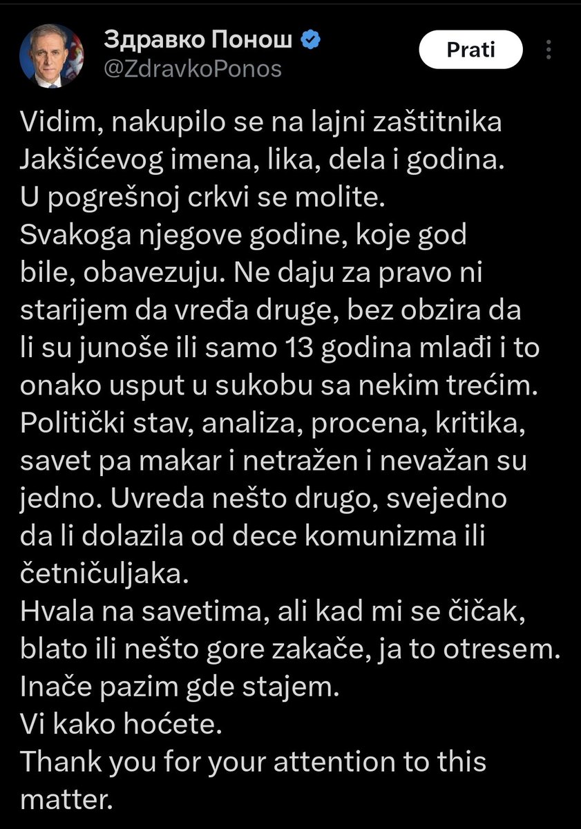 BoraKonj's tweet photo. Nadam se da je sada svima jasno zašto je važno da ovakve sujetne a i obolele primerke čuvara kožnih fotelja jednom za svagda pošaljemo na političku deponiju Srbije. Ponašanje ovog poremećenog čoveka nam ukazuje na to da od evropskih vrednosti poseduje jedino plavu kravatu. https://t.co/yRXe3Tz6NZ