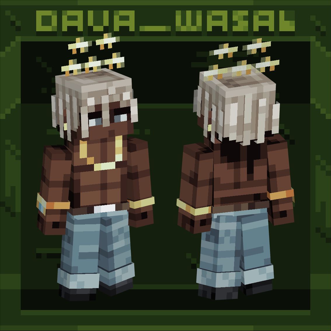Dava_Wasab's tweet photo. SKIN — Gᴀɴɢsᴛᴀ 🔫⭐️

My personal gangsta skin with those GTA stars! 
https://t.co/BVgTt0mU0v
#Minecraft #BlockBench #Skin #GTA https://t.co/J7fcKx1CaU
