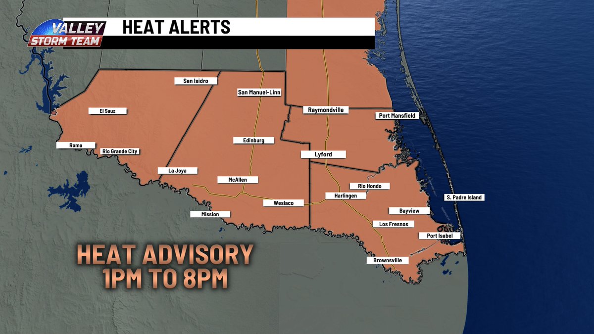 CraigVerleyTV's tweet photo. We are replacing rain alerts with heat alerts today. We will be mostly sunny, hot, and humid. Highs will be in the mid to upper 90's. But w/ the humidity it will feel like 110-114, resulting in a heat advisory from 1-8pm today. Be careful during outdoor activities today! https://t.co/fWIBGDlN9l