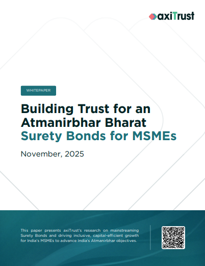 AxiTrust's tweet photo. India's $5 trillion ambition requires every rupee of productive capital deployed efficiently. Yet 4.5% of GDP, roughly ₹15 lakh crore, sits immobilised in bank guarantee collateral.

Our research shows that replacing eligible bank guarantees with Insurance Surety Bonds frees ₹1.13 lakh crore of MSME liquidity immediately, translating into ₹2.02 lakh crore of additional annual GDP. Over the next decade, expanded Insurance Surety Bond capacity enables ₹8.6 lakh crore in incremental projects every year. The total GDP uplift is nearly 1%.

Atmanirbhar Bharat is also a capital efficiency problem, and Insurance Surety Bonds are a meaningful part of the solution.

#InsuranceSuretyBonds #axiTrust

https://t.co/9bvnMdPahC