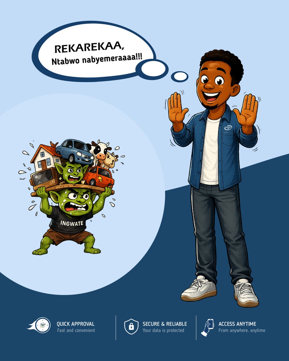 slrwandaplc's tweet photo. Ntabwo dusaba ingwate kugirango uhabwe inguzanyo k'umushahara iwacu muri Standard Life Rwanda Plc

#quickloan https://t.co/yU0WKxOhmf
