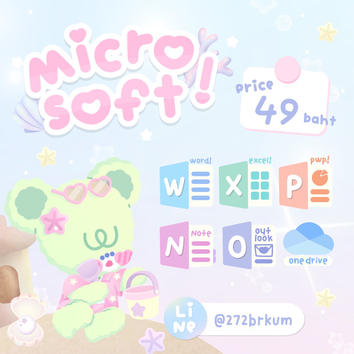 lucyy_app's tweet photo. 🎀•.*𝑴𝒊𝒄𝒓𝒐𝒔𝒐𝒇𝒕 𝟑𝟔𝟓 📧☎️

🧡𝟯𝟬 day ॰
᯾ เมลลูกค้า — 𝟰𝟵฿

ᴥ ใช้เมลตัวเองได้เรื่อยๆ
ᴥ ใช้ได้กับทุกอุปกรณ์ที่รองรับ
ᴥ มีพื้นที่ฟรี+OneDrive 1TB 

Dm/line :  https://t.co/MxA5z9sUtu

#หารไมโครซอฟท์ #หารmicrosoft #หารmicrosoft365 #หารoffice365 https://t.co/JcIbosb3r9