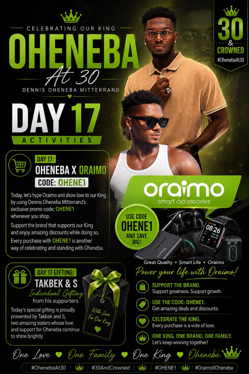 WinnieOppo96393's tweet photo. If you've been planning to get something from Oraimo, this is your sign 👀💚Use code OHENE1 and enjoy your discount.
Don't miss out.🔥

OHENEBA X ORAIMOCODE OHENE1
EWURAMA X ORAIMOCODE EWURA23
OHENEMA X ORAIMO

#DennisOheneba
#BineyEwurama
#RoyalEmeralds https://t.co/riccnTjBTD