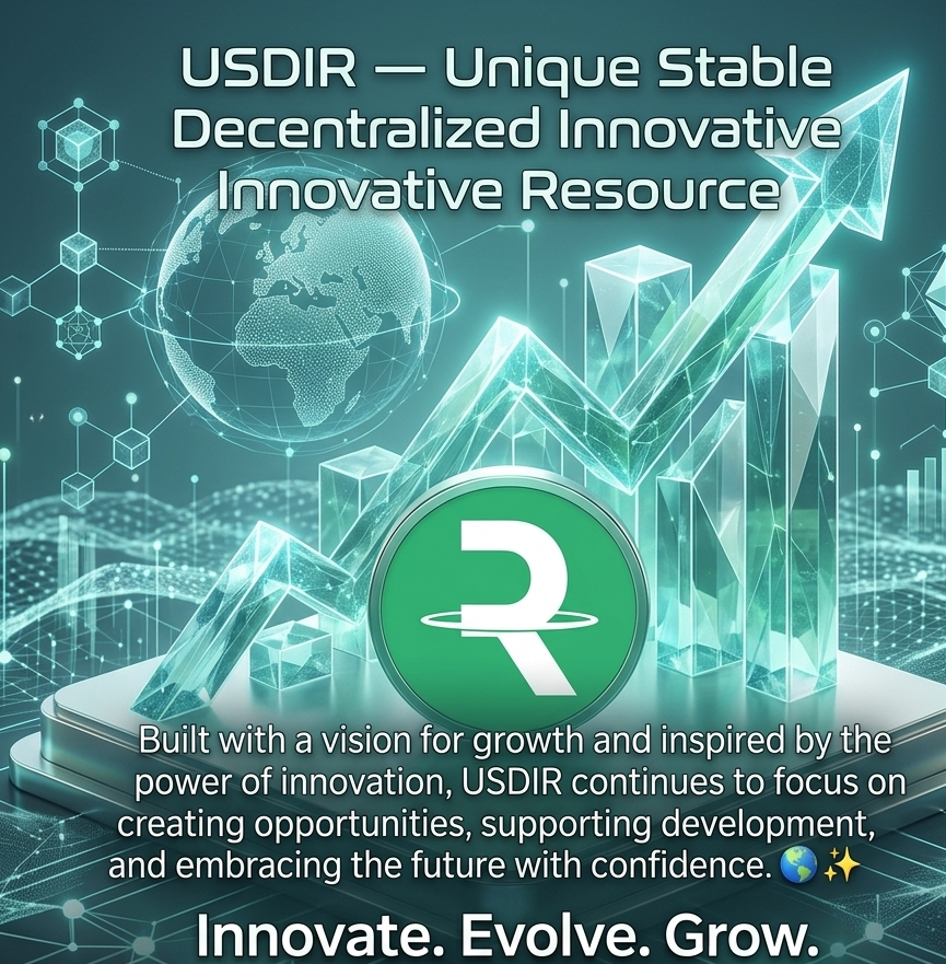 USDIR_USDIR's tweet photo. USDIR believes that meaningful advancement comes from embracing change while maintaining a commitment to stability and purpose.
π USDIR β Unique. Stable. Decentralized. Innovative. Resource.
$USDIR #USDIR #TOKEN #ETHEREUM #ERC20 πβ¨ https://t.co/5DbVOLQKES