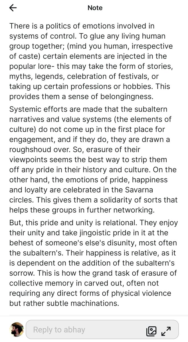 abhayazd's tweet photo. how systems of power suppress marginalized narratives to build collective pride.
#caste https://t.co/RCOfXyN3Un