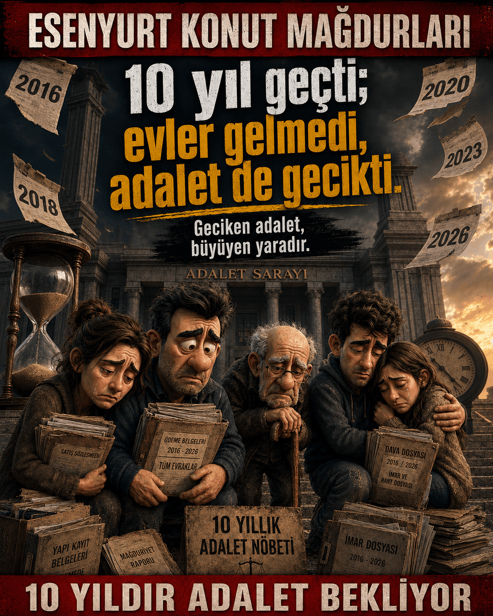 makin7619's tweet photo. @abakingurlek @abakingurlek
Sayın Bakanım, makul sürede yargılama ve adalete güven yönündeki açıklamalarınız bizlere umut vermiştir. Bu güvenle, yaklaşık 10 yıldır süren Esenyurt konut mağduriyetimizin dikkate alınmasını arz ederim.

@tcbestepe
@RTErdogan
@murat_kurum
@Akparti https://t.co/Bb4KXVFUyF