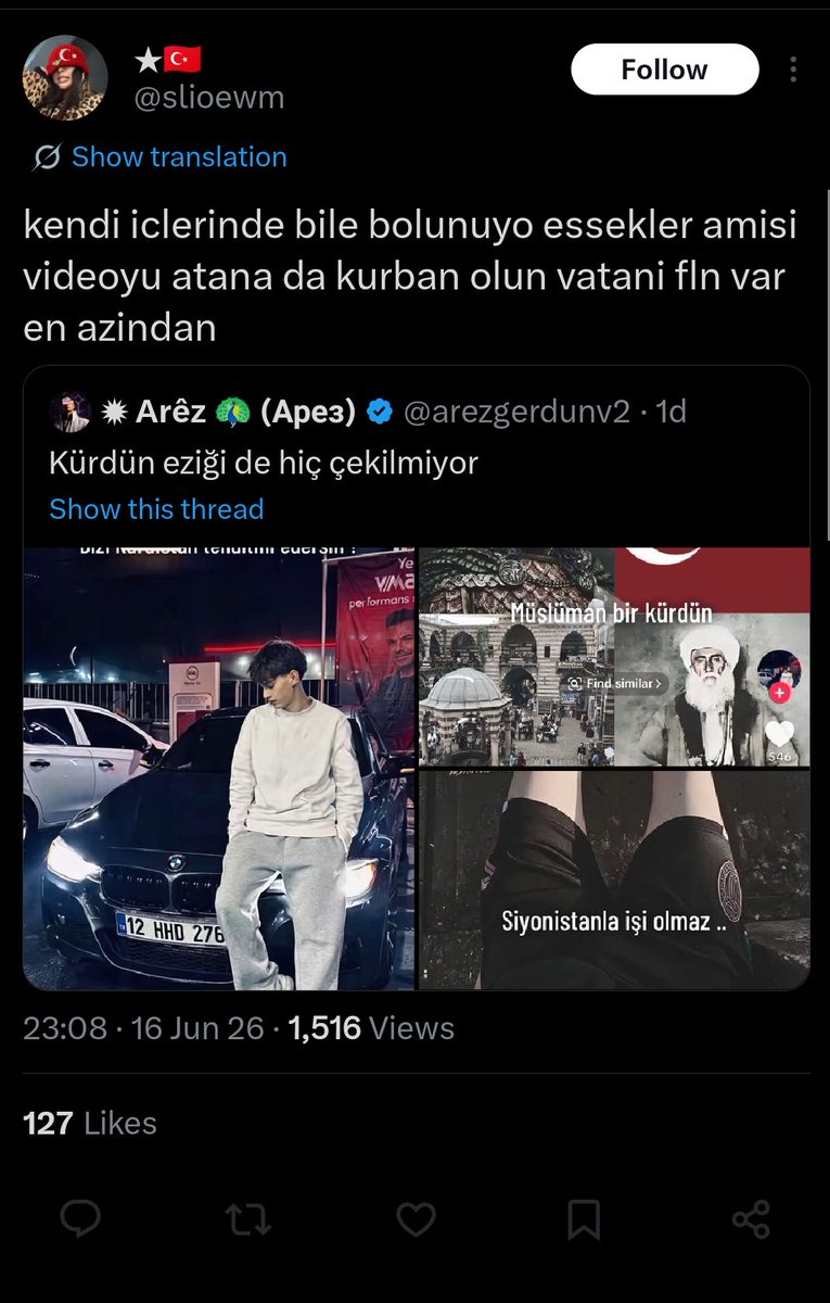 arezgerdunv2's tweet photo. Mal amk şeyh sait ve bayrak yan yana olm nasıl bir ideoloji karmaşası yaşıyorsunuz aq çorba misiniz nesiniz bayrak görünce iqlari düşüyor bunların da https://t.co/56oPAftHB4