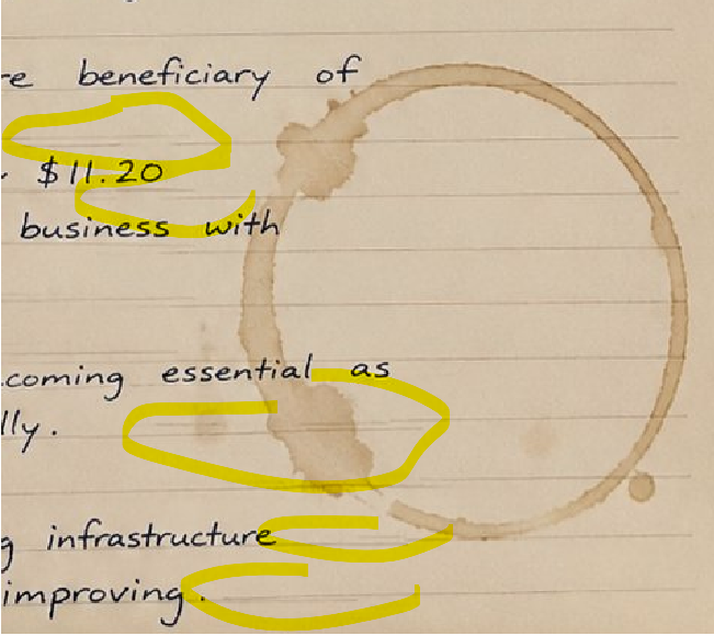 utopia_escape's tweet photo. Users are starting to get wise to AI walls of text.
Easy answer: make them look hand written so they seem more real.
Problem: page on the left has 34 lines, page on the right has 36, and the very "authentic" coffee ring breaks the notebook paper.
God I hate AI hustlers. https://t.co/WsS8RhEKZk