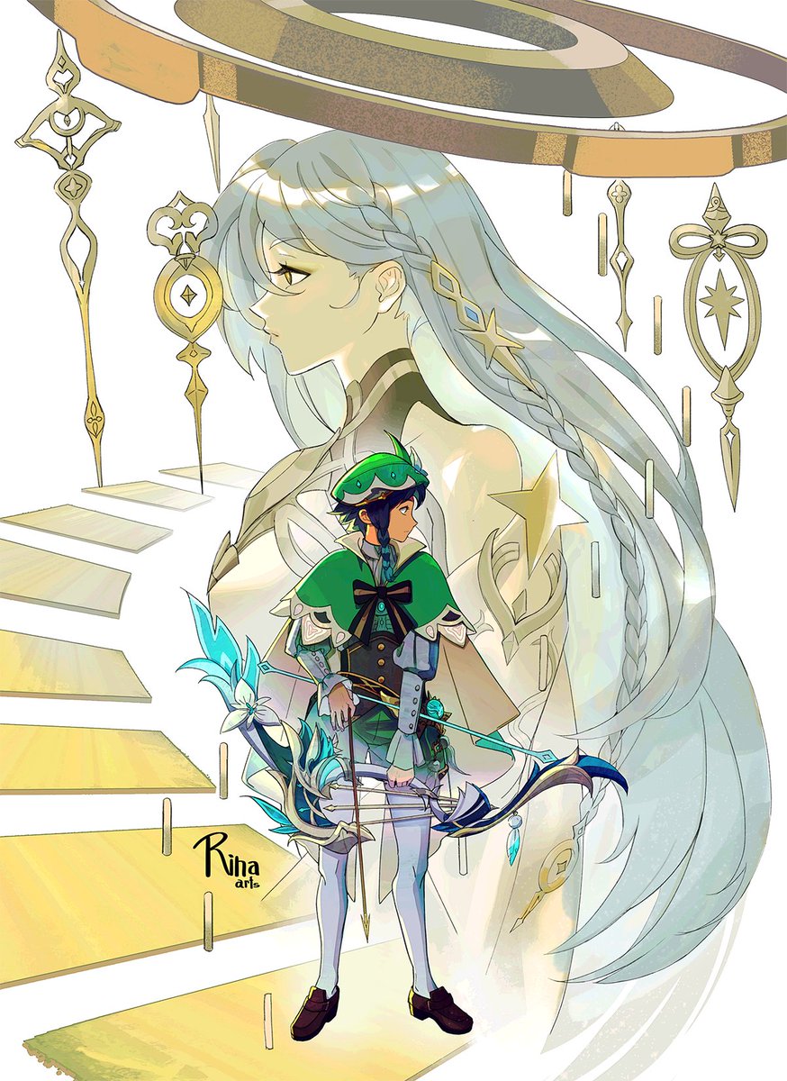 RinaRookie's tweet photo. Can you tell who my favorite character from Genshin is? :) #Venti  #ウェンティ #GenshinImpact #原神 https://t.co/cZJPhX8k52