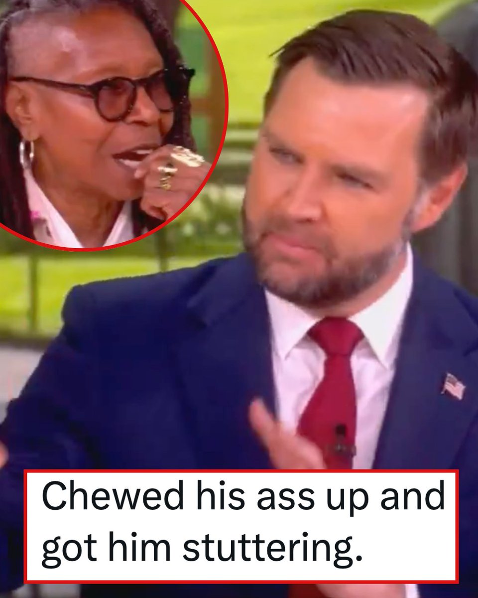 ThePoke's tweet photo. JD Vance made up what Whoopi Goldberg asked him and she was having absolutely none of his BS and you love to see it
https://t.co/2bkhJyjasL https://t.co/Q7N5vnXnhg