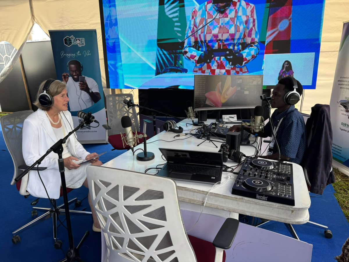 gilbert_were5's tweet photo. Great conversation and reaction from @OurOceanOOC .  Dr. Susan Gardner, director of the ecosystems division, @UNEP was in the studio. https://t.co/KviXVRL7m8