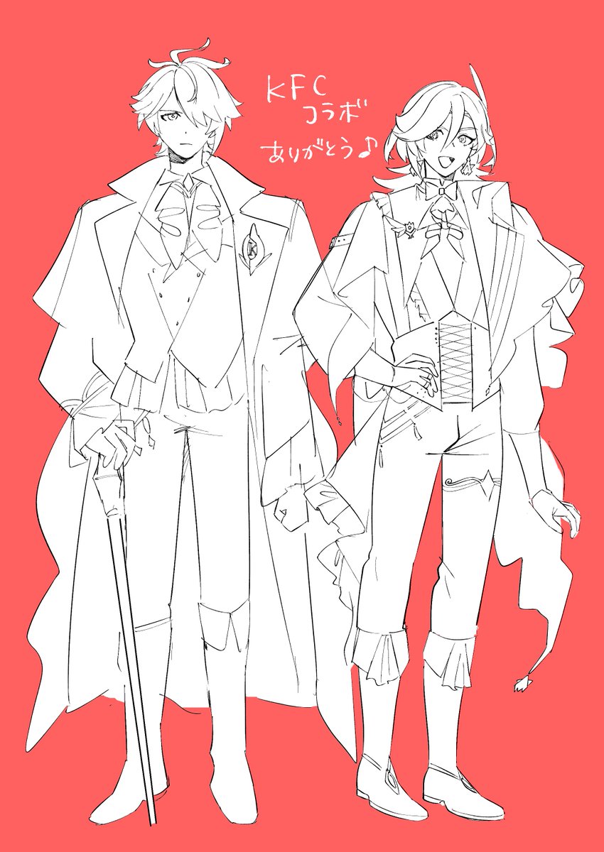 【D5600様お取り置き】手描き自作イラスト/オリジナル/チャイナ双子ゾンビ 🌱🏛️らくがき