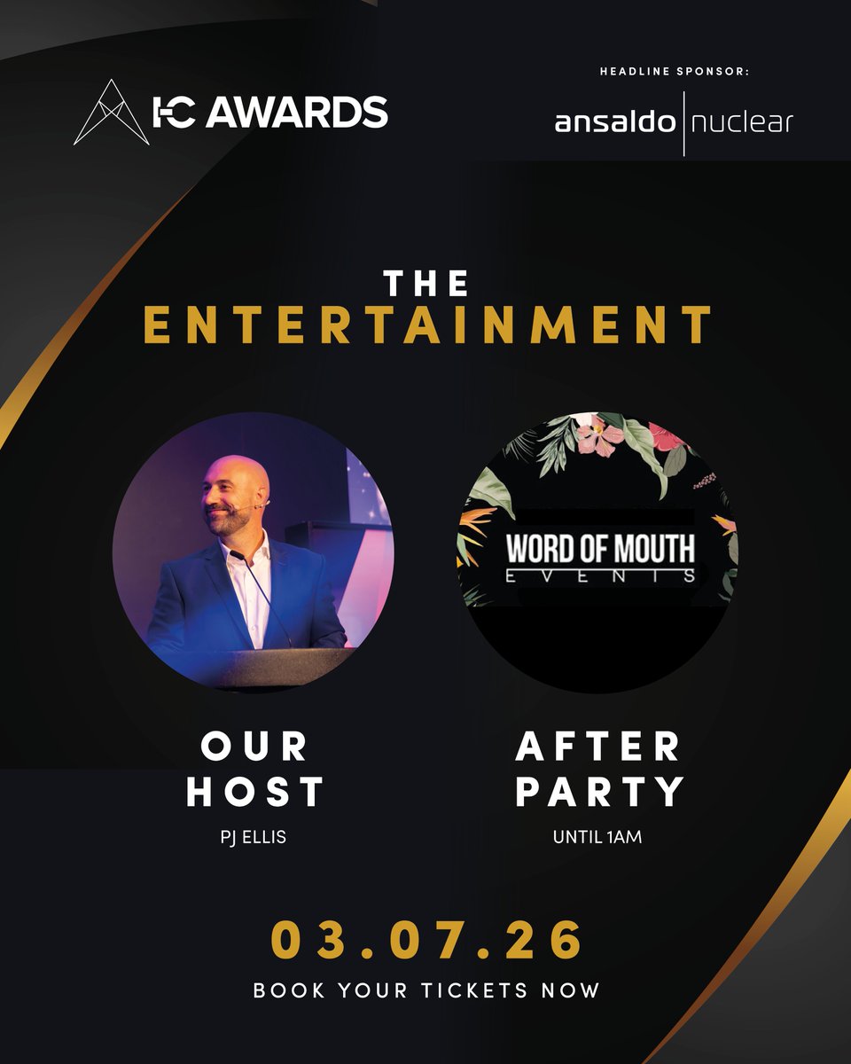 Incomm_training's tweet photo. Join us for a night of celebration as we honour the best in the industry at the In-Comm Awards! 

We are excited to announce PJ Ellis as this year's host.

In addition we will see the evening through with Word of Mouth for our afterparty!

Book your table: https://t.co/TIvc3mKGy2 https://t.co/MSUiWakqJ9