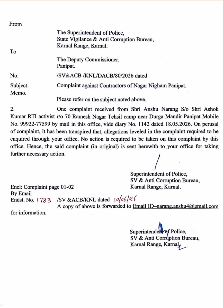 ram_savroop_'s tweet photo. @anshu4narang @samajnashamukti @CMCPANIPAT @ulbharyana @DistrictAdm_Pnp @dc_panipat @cmohry @VipulGoelBJP @NayabSainiBJP @SVBHaryana @hryhelpdesk @PANIPAT_POLICE @igkarnal @DGPHaryana @police_haryana @anilvijminister @CMOhryShadow @DainikBhaskar @DiprHaryana @IYC @AmarUjalaNews @dipro_panipat @aschawlaips @112Haryana @PMOIndia @mlkhattar @CMCPANIPAT @ulbharyana @VipulGoelBJP @cmohry @NayabSainiBJP संज्ञान ले सारा नाला , रोड सब काम गढ़बढ़ है इसकी जाँच करवाई जाए | @SVBHaryana ने @dc_panipat @DistrictAdm_Pnp को जाँच के लिए भी लिखा है https://t.co/JhyLfYcqDK