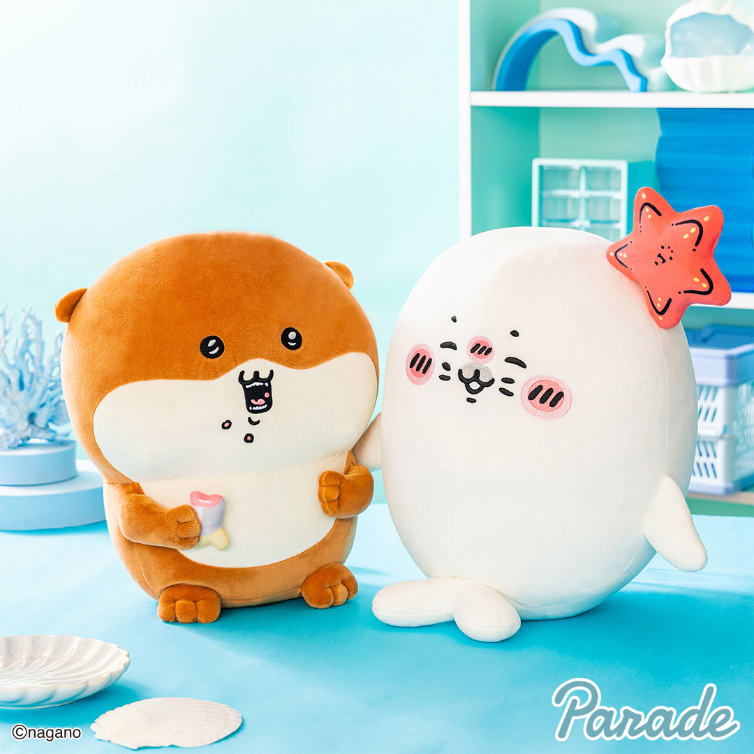 parade_prize's tweet photo. ／
#じいさんとアザラシ より
アザラシ＆カワウソBIGぬいぐるみが
プライズで登場🪸
＼

アザラシ🦭とカワウソ🦦がBIGサイズに!?
存在感抜群のぬいぐるみ全2種です！

7月上旬より全国のアミューズメント施設にて
順次展開予定

🩵詳細🩵
https://t.co/aWSpm190Uk

#プライズ #ナガノキャラクターズ https://t.co/ORn0fvmsyu