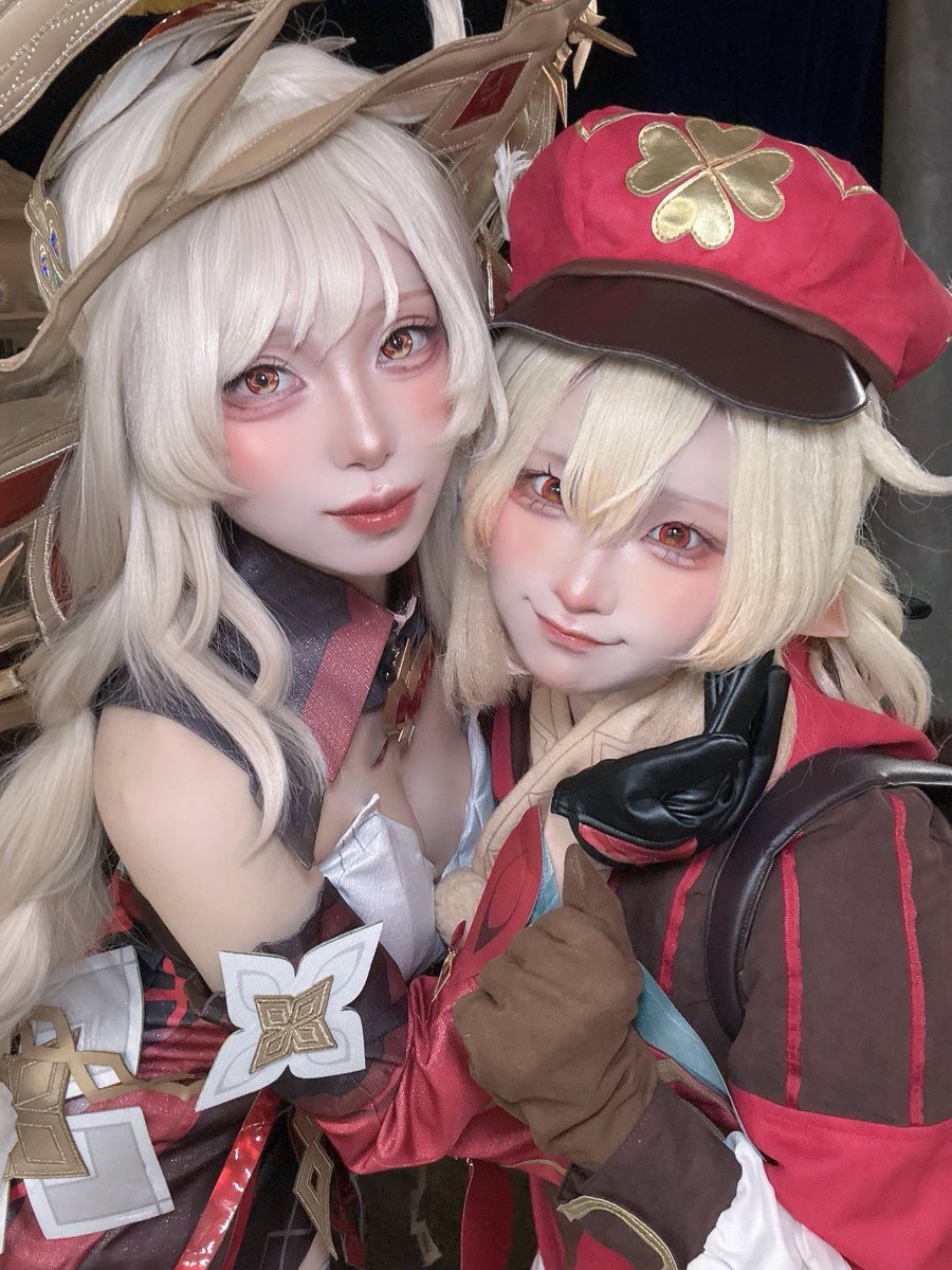 miyako_ao1's tweet photo. cos 原神 アリス ♡ クレー https://t.co/PRHflRqeDX