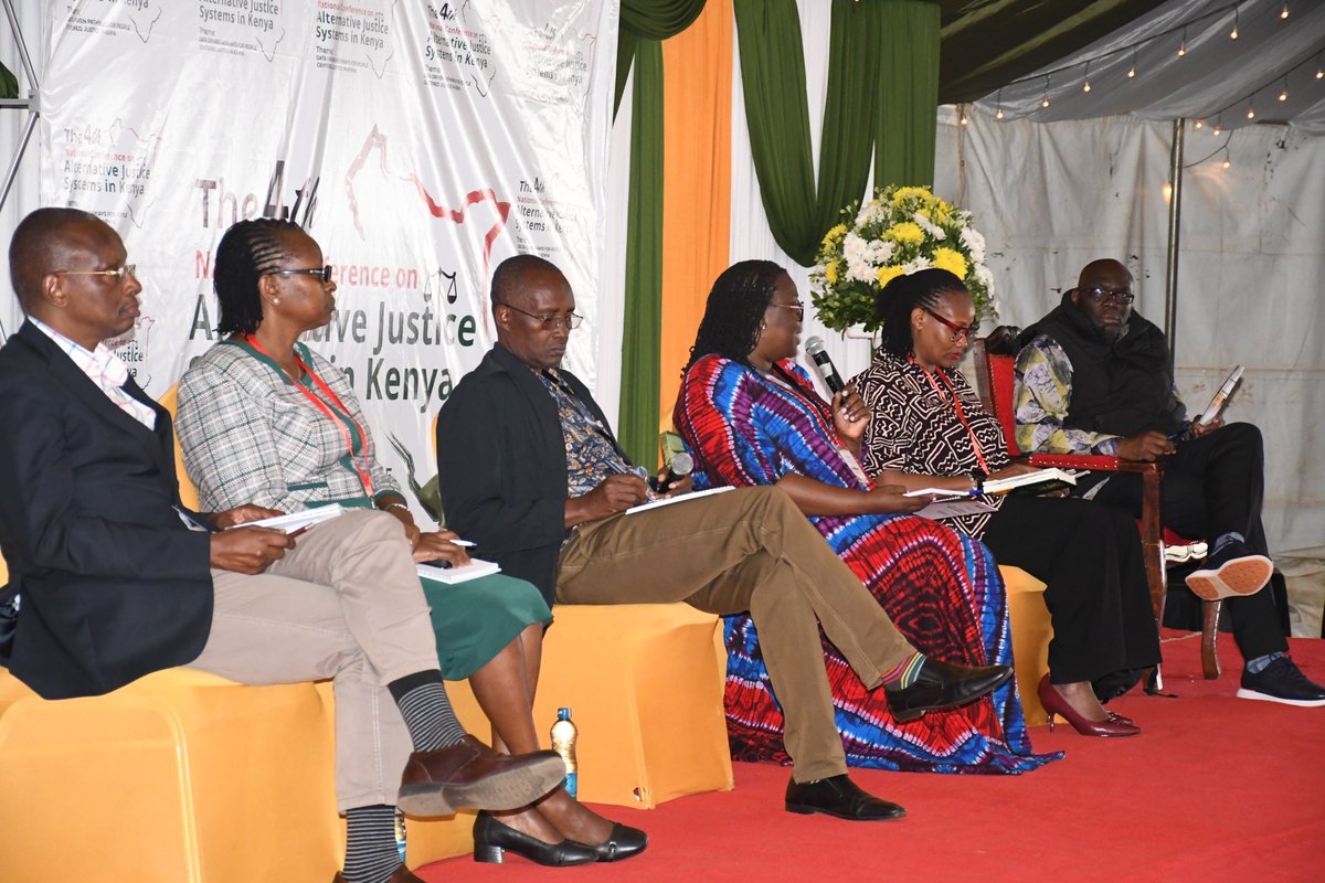 lrf_ke's tweet photo. Day 3 of the 4th National Conference on @AJSKenya at @UoEmbu focused on "From Access to Outcomes."
Panelists stressed the need to document success stories to track progress, identify justice gaps, and generate evidence for people-centred justice delivery. https://t.co/7V184wv1Mq