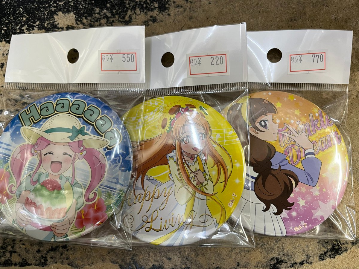 入荷情報】 「プリキュア」シリーズ 新弾のトゥインクル缶バッジ