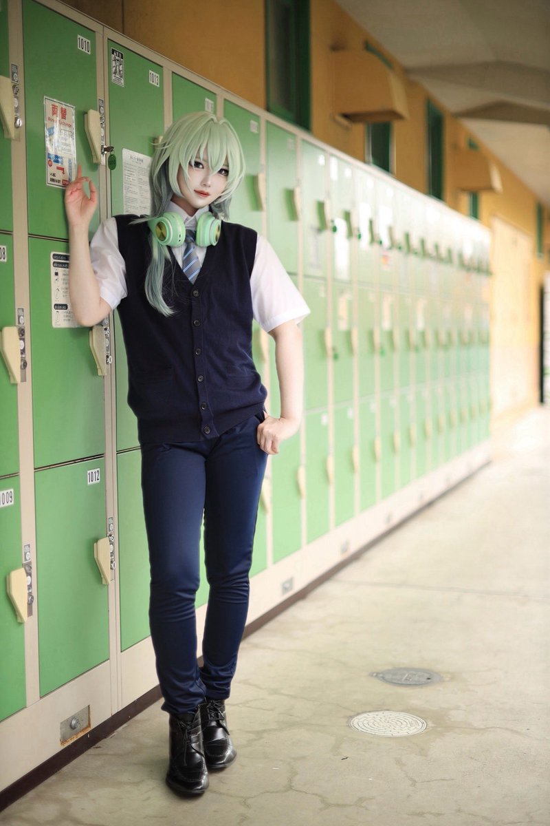 yuzukiyuzu_mo's tweet photo. 【cosplay / コスプレ】

崩壊：スターレイル / HonkaiStarRail
アナイクス / Anaxa 🌿

学パロ衣装🏫

#Anaxa #長島スパコス 
#コスフォトチャレンジ https://t.co/jShkPuK1ZT
