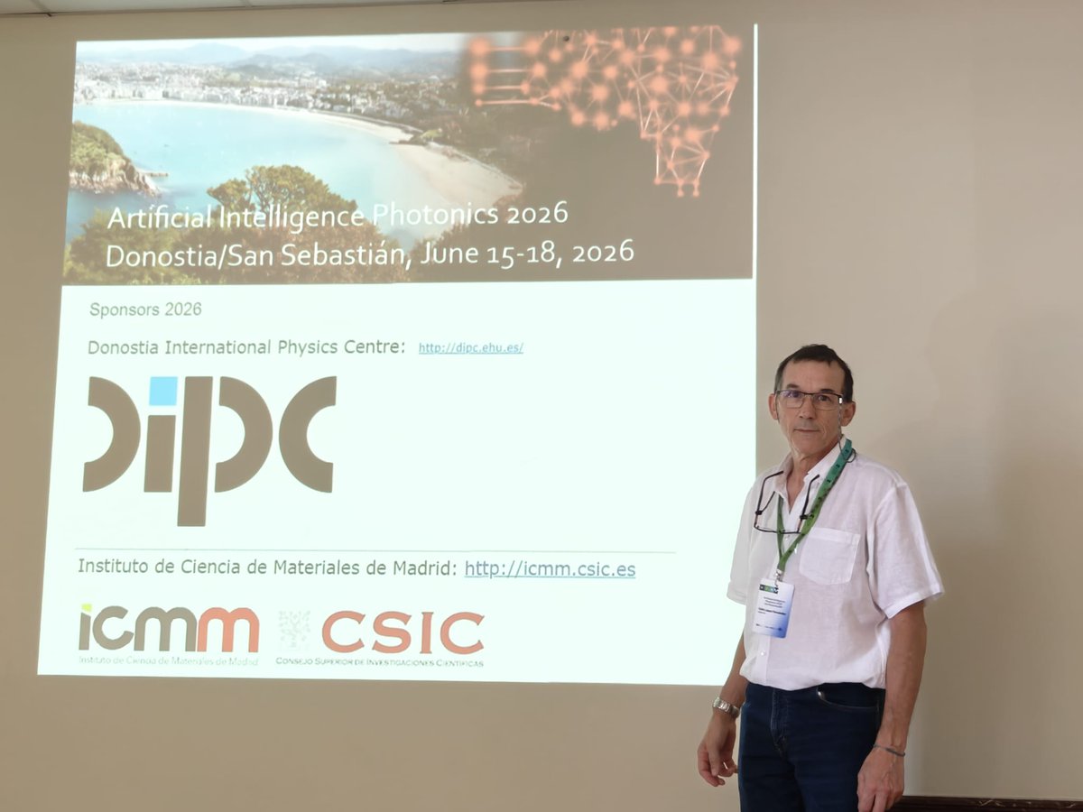icmm_csic's tweet photo. 🤖The "Artificial Intelligence Photonics 2026 (AI-Photonics26)" workshop started this week for 3days.
💻This workshop aims to bring together the communities of artificial intelligence and photonics to foster interaction and joint development and establish a cooperative community. https://t.co/7EoYrmoG4T