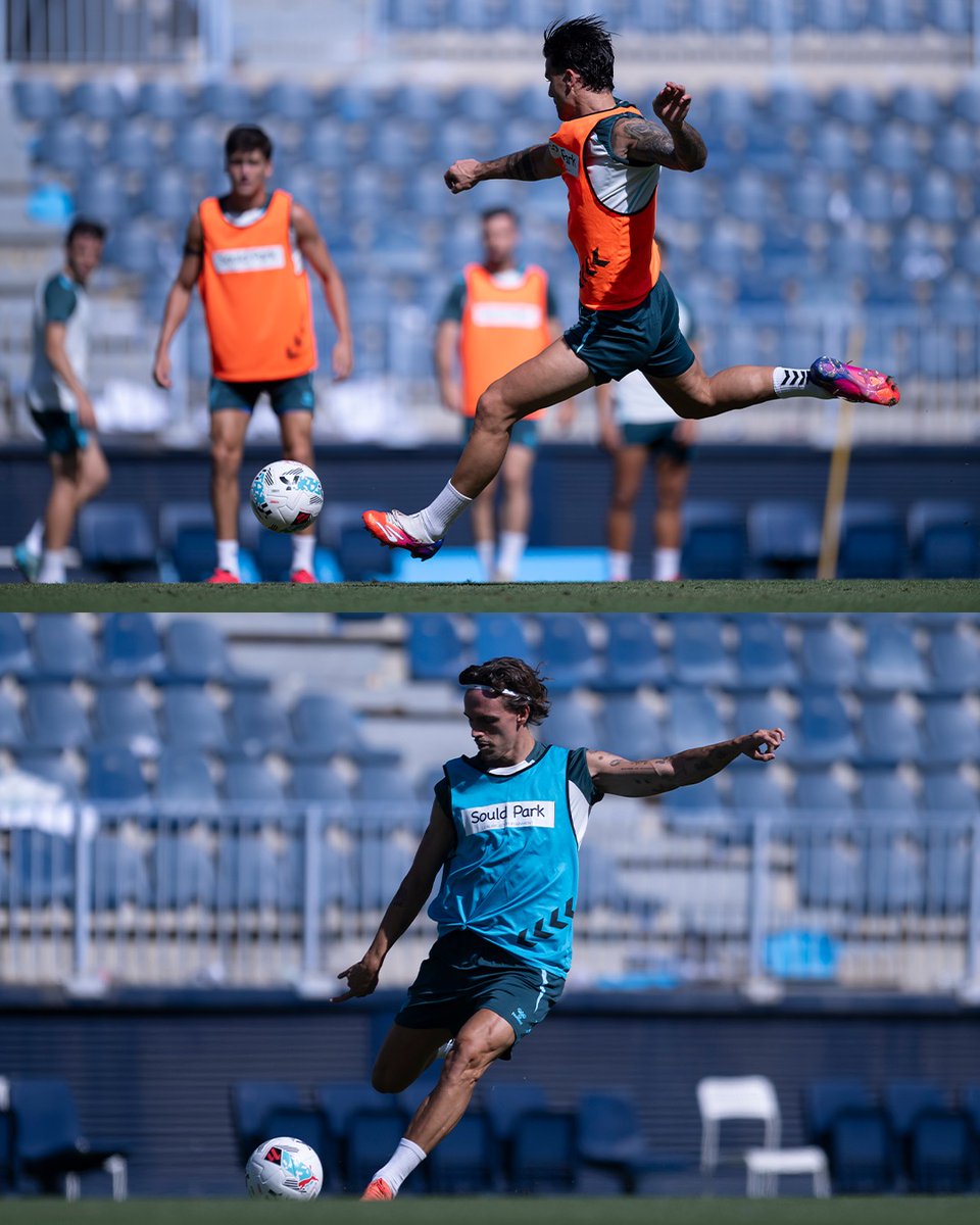 MalagaCF's tweet photo. Trabajo, trabajo y más trabajo ⛏️