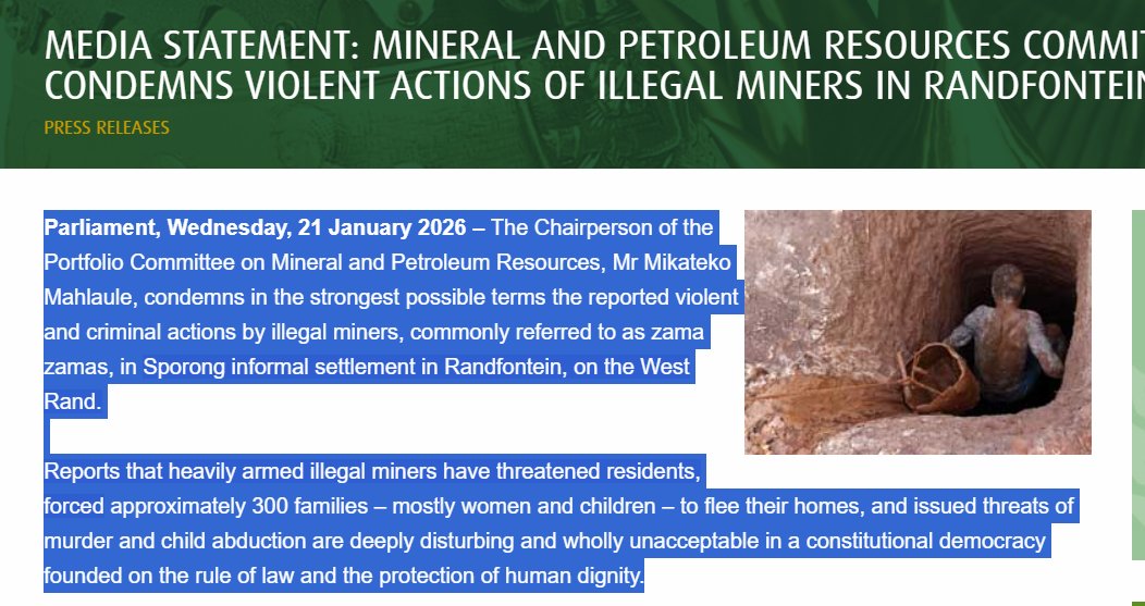 cdelange_'s tweet photo. @SimplyMegszcpt The genie is out of the bottle. At the beginning of 2026 300 families were forced to flee because of zama-zamas mostly illegal foreigners. A South African community harassed, terrorised. Didnt make a blimp on the radar. 
When people are not visible they are not heard. https://t.co/zqiTzkU9YN