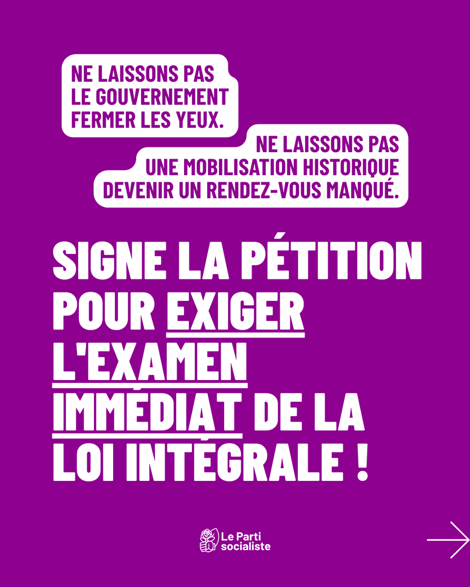 partisocialiste's tweet photo. 🚨 Pas une de plus : on ne lâche rien pour faire voter la #LoiIntégrale contre les violences faites aux femmes et aux enfants !

📣 Exigeons l'inscription de ce texte à l'ordre du jour de l’Assemblée nationale ! Signez la pétition : https://t.co/lvfIS3ys9h https://t.co/d2BrPoVXeM
