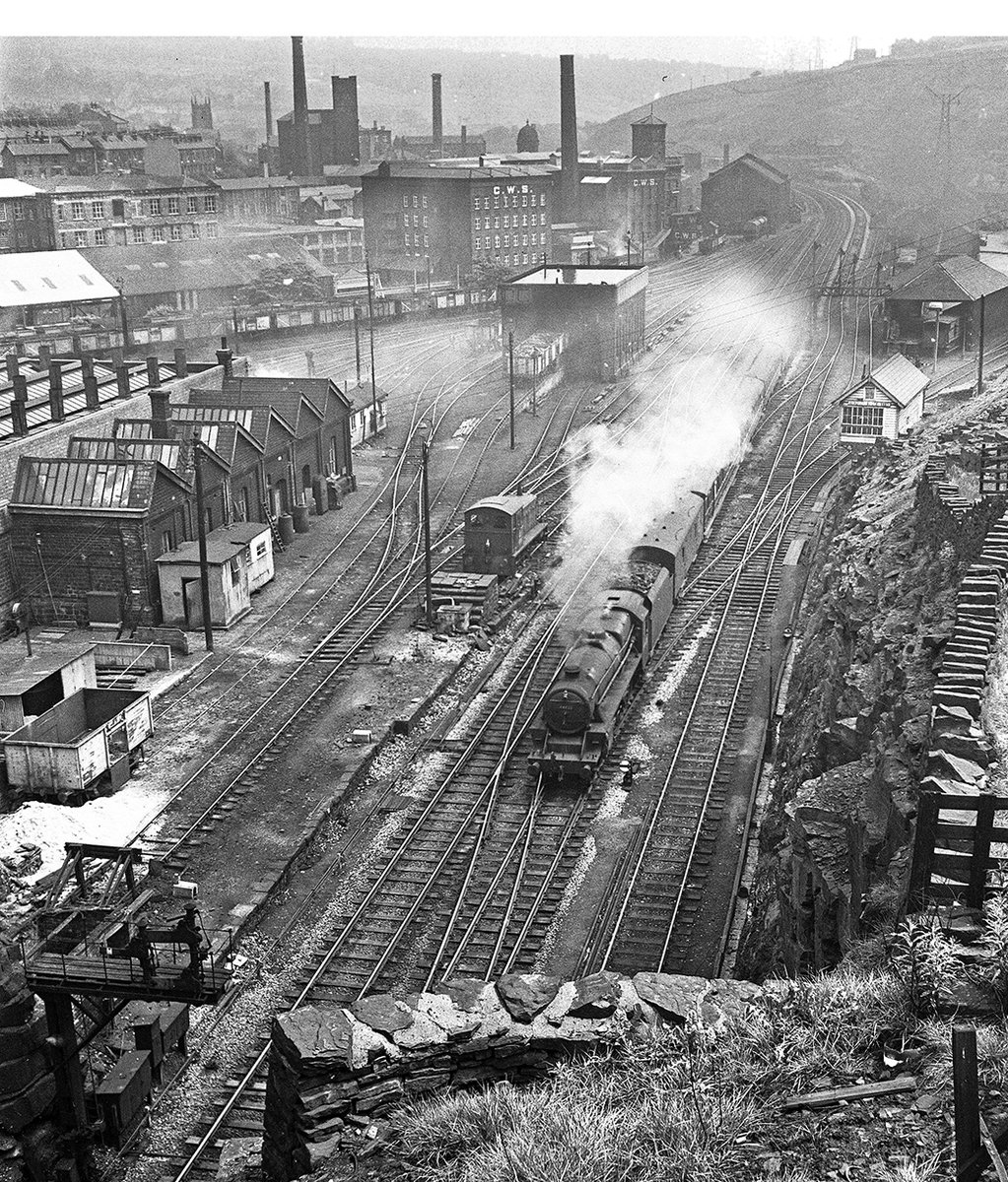 GloriousSteam's tweet photo. 5MT No. 44823, Sowerby Bridge tunnel, 14th June 1961. 
From our new book ‘First Mainline through the Pennines’ by David Joy and Gavin Morrison

https://t.co/DF0XSBTWmh

#SowerbyBridge #Calderdale #steamtrain #heritagerailway #Locomotive https://t.co/O2F8FyZBHK