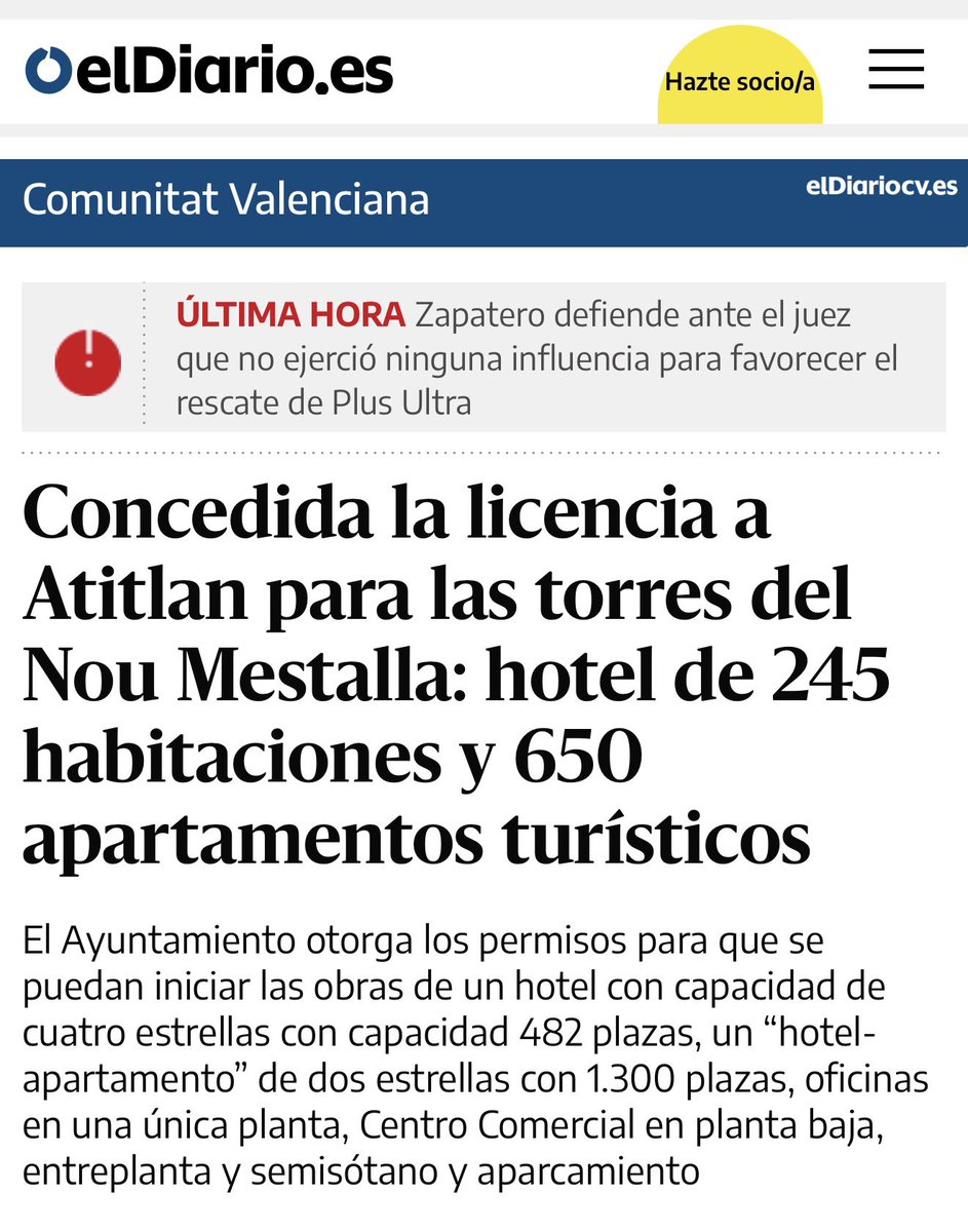 rosadg_'s tweet photo. Se pilla antes a #MariaCoché que a un mentiroso

Decía que València ya no concedía licencias para apartamentos turísticos y acaba de aprobar 650 nuevos en el barrio de Benicalap

Su proyecto es saturar el barrio con más de 2600 plazas   
 
https://t.co/nRrCRVN5mh https://t.co/16vetLCjJ2