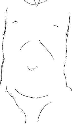 腹ににこにこじじいがいることに気づいたのでSANチェックうけてる 