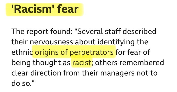 Hitchslap1's tweet photo. Why wasn’t anything done about UK grooming gangs sooner?

Officers often failed to act out of fear of being called racist. This was a major finding in several independent reports. https://t.co/knZRd9amaM
