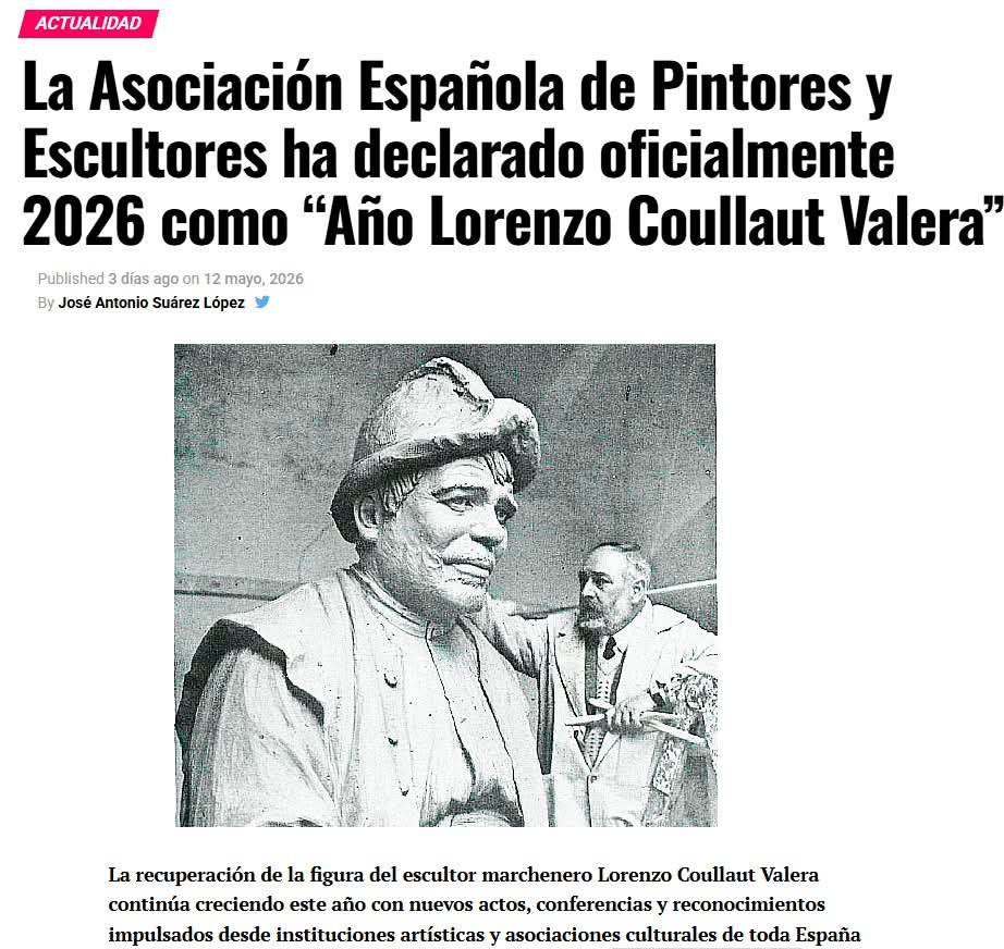 AEPEMadrid's tweet photo. La AEPE, referente nacional en la puesta en valor de Lorenzo Coullaut Valera  #aepe #aepemadrid #gacetadebellasartes #arte #cultura #pintura #escultura  https://t.co/nhERz1C7yk https://t.co/Frn36E50s6
