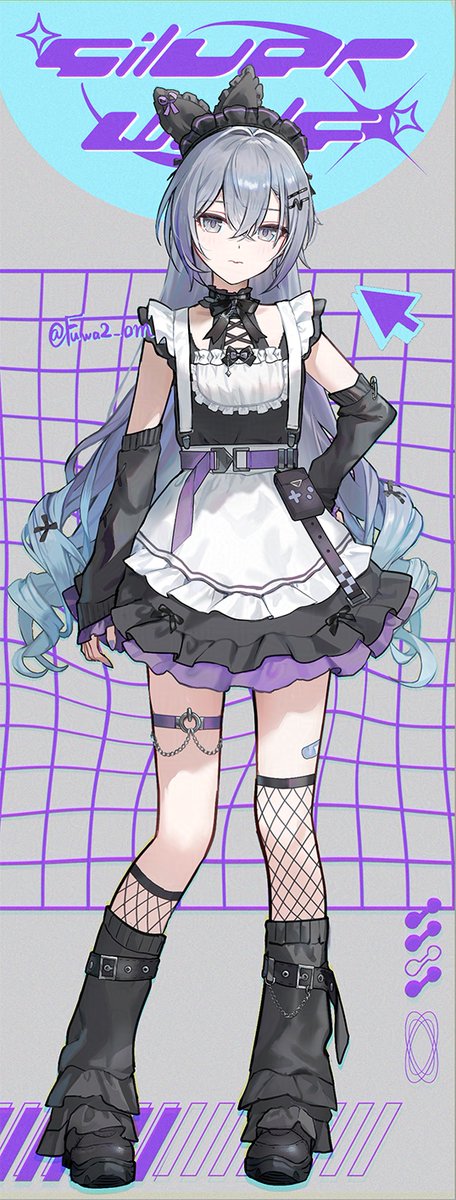 Fuwa2_om's tweet photo. メイド姿の銀狼を描いたよ～ #HonkaiStarRail https://t.co/KMLw4TeLBp