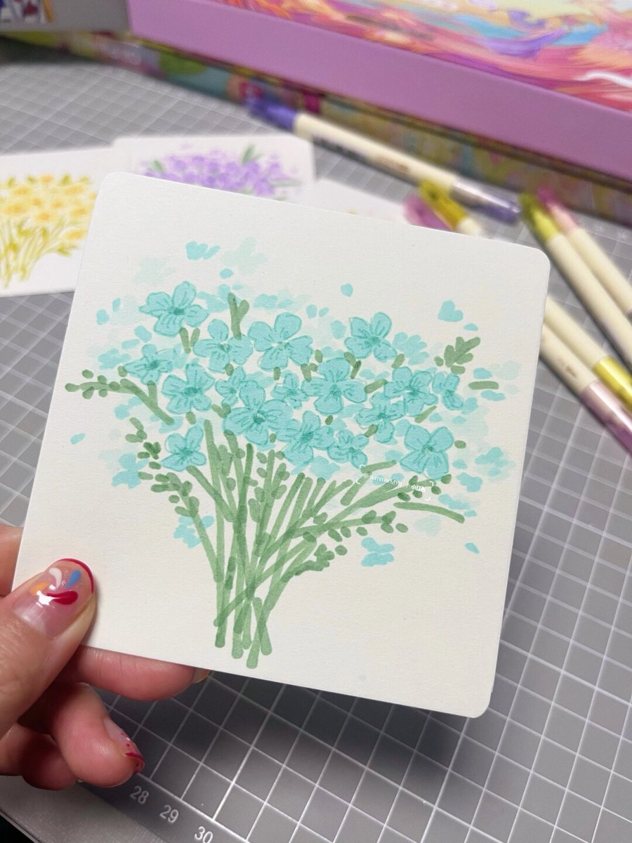 abomysara's tweet photo. Looking for a cozy weekend Try picking up watercolor painting! No fancy supplies needed—just paper, basic brushes and a little patience. Creativity doesn’t have to be perfect, it’s all about fun ， https://t.co/piULBOJK85
